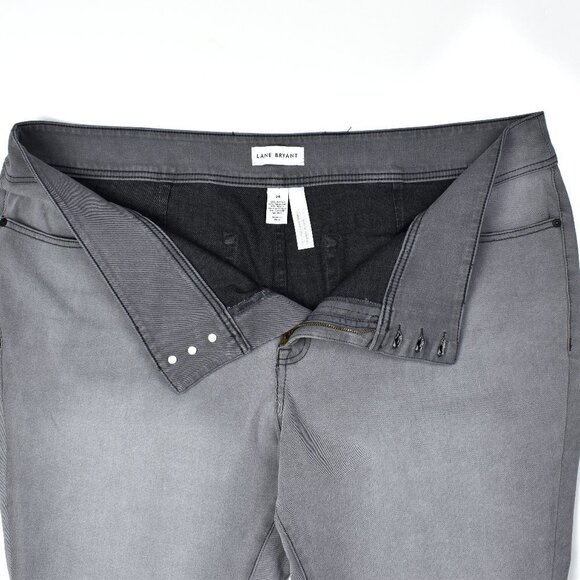Lane Bryant Flex High Rise 3 Button Jegging Gray 24 - Picture 5 of 6